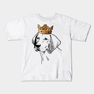 Harrier Dog King Queen Wearing Crown Kids T-Shirt